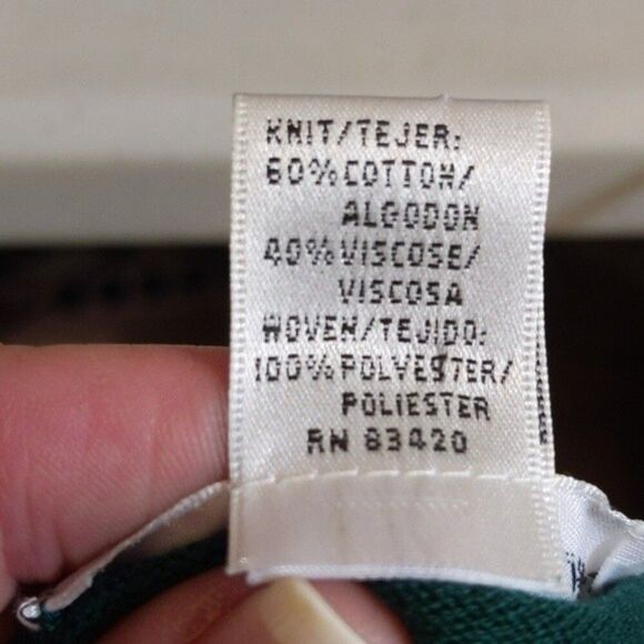 August Silk lightweight emerald green sweater w/ pocket - slightly sheer - S - Picture 5 of 5